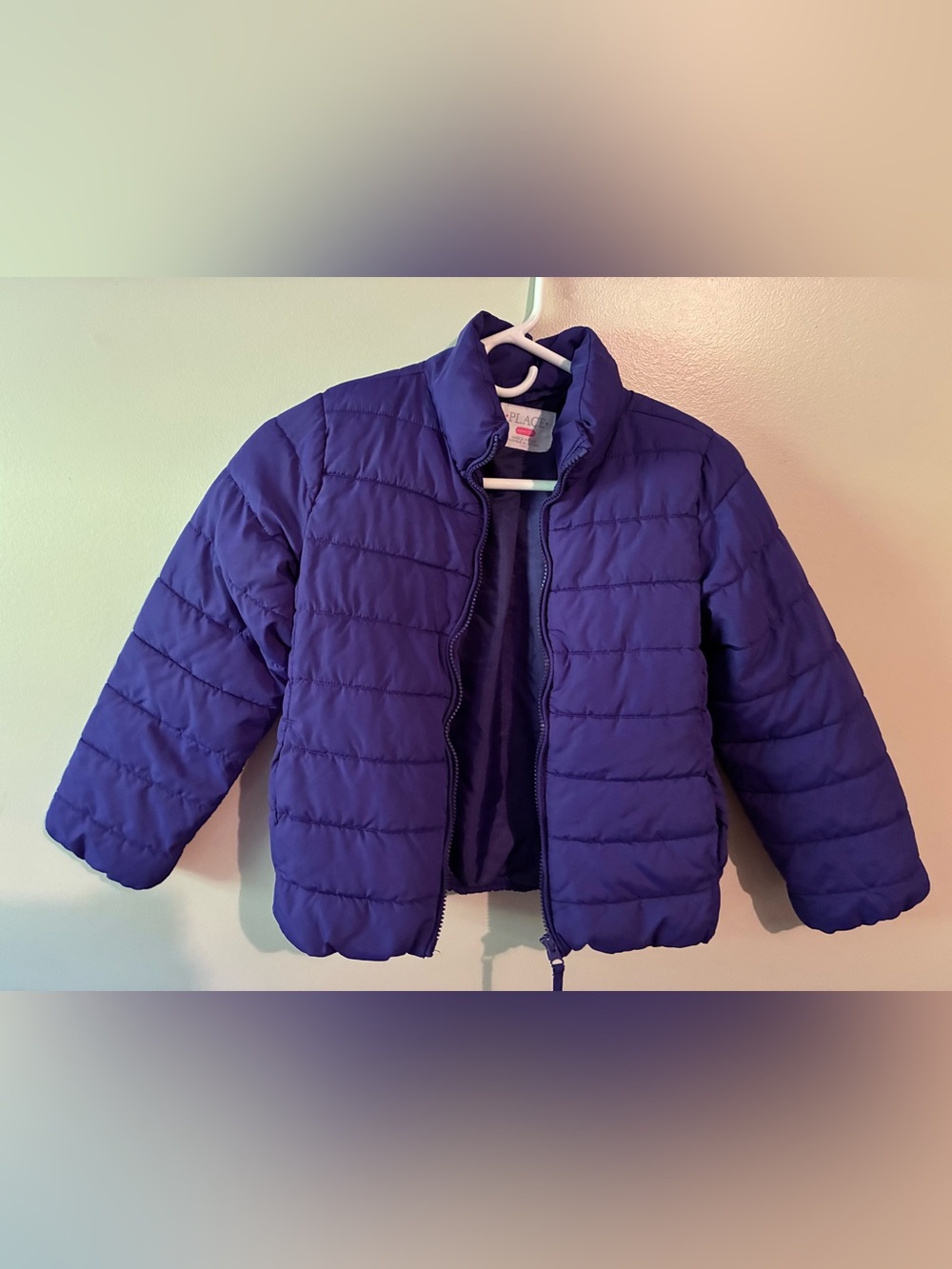 The Children's Place Girls Deep Purple Quilted Puffer Jacket